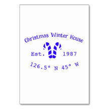 Weihnachts-Weihnachtshaus blaue Süßspeisen. Jahr