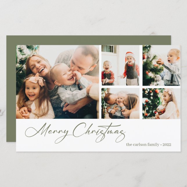 Weihnachts-Weihnachtskarte (Vorne/Hinten)