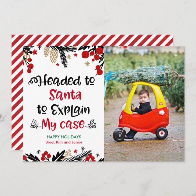 Weihnachts-Weihnachtskarte (Vorne/Hinten)