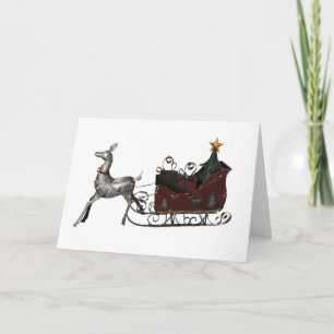 Weihnachts-Weihnachtskarte für den Weihnachtsmann Feiertagskarte