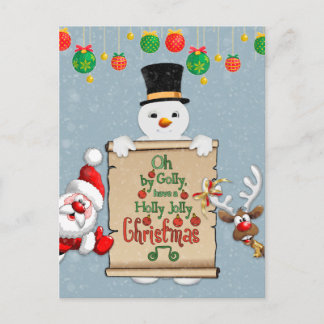 Weihnachts-Weihnachtskarte grüßt Weihnachts-Postka Postkarte