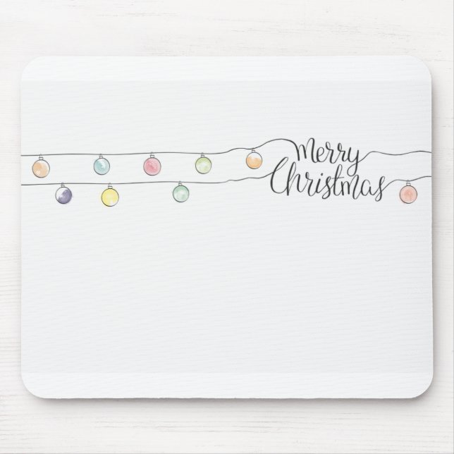 Weihnachts-Weihnachtskarte Mousepad (Vorne)