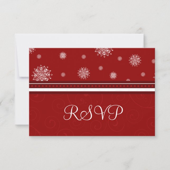 Weihnachts-Weihnachtskarten für Weihnachten RSVP Karte (Vorderseite)