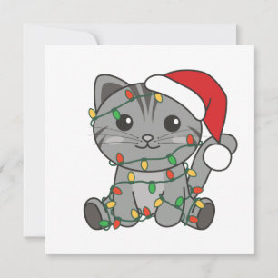 Weihnachts-Weihnachtskatzen Einladung