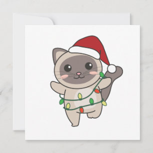 Weihnachts-Weihnachtskatzen Einladung