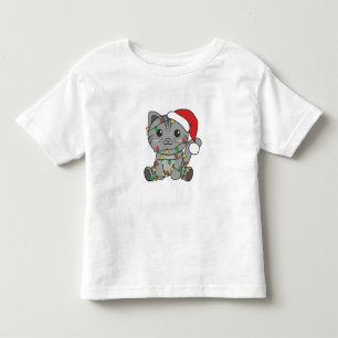 Weihnachts-Weihnachtskatzen Kleinkind T-shirt