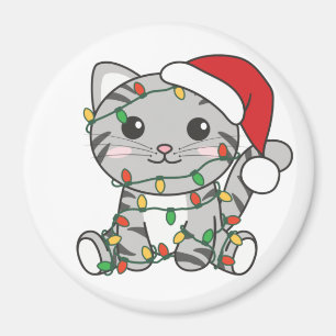 Weihnachts-Weihnachtskatzen Magnet