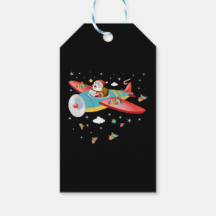 Weihnachts-Weihnachtsklauseln Pilot Flugzeug Boys  Geschenkanhänger