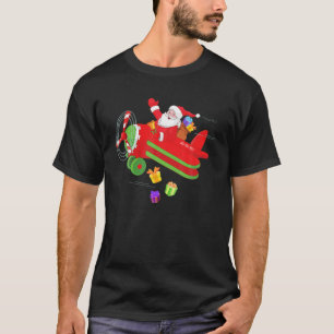Weihnachts-Weihnachtsklauseln Pilot Flugzeuge Gesc T-Shirt
