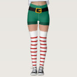 Weihnachts-Weihnachtskostüme Leggings<br><div class="desc">Weiße und rote Streifen prägen das Weihnachtsmuster. Kostüm für Weihnachtselen / Kostüm des Weihnachtsmanns</div>