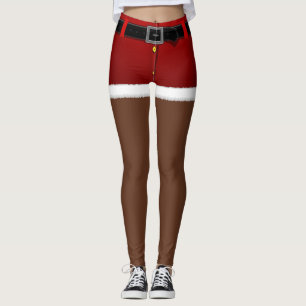 Weihnachts-Weihnachtskostüme-Leggings in Santa Leg Leggings