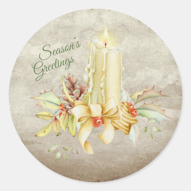 Weihnachts-Weihnachtskrippe Bläserne Runder Aufkleber (Vorderseite)