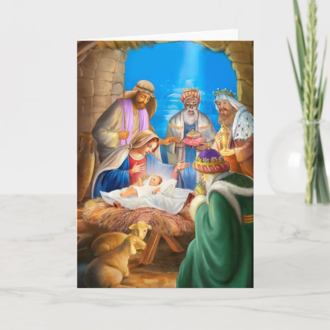 Weihnachts-Weihnachtskritik für Weihnachtskarten Feiertagskarte (Vorderseite)