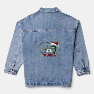 Weihnachts-Weihnachtskurort des Weihnachtsmanns Jeansjacke