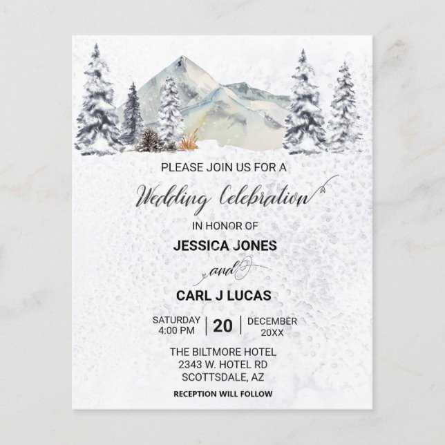 Weihnachts-Weihnachtslandschaftshaushalt Flyer (Vorne)