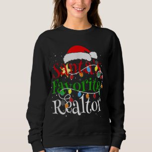 Weihnachts-Weihnachtslicht des Weihnachtsmanns Sweatshirt