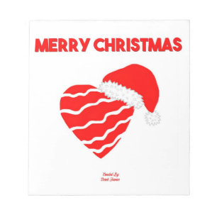 Weihnachts-Weihnachtslied (14 cm x 15,2 cm) Notizblock