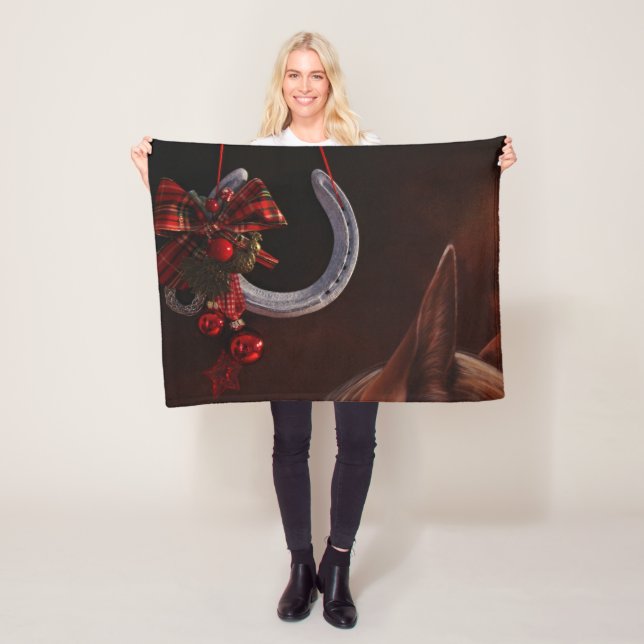 Weihnachts-Weihnachtslieder für Pferde - Foto Fleecedecke (Beispiel)