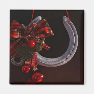 Weihnachts-Weihnachtslieder für Pferde - Foto Magnet