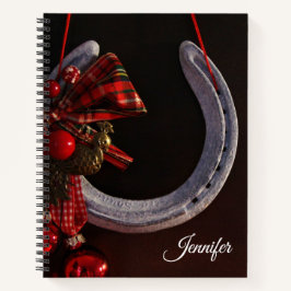 Weihnachts-Weihnachtslieder für Pferde - Foto Notizbuch