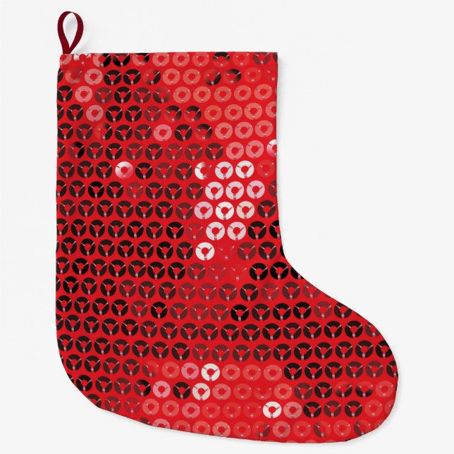 Weihnachts-Weihnachtslieder-Strumpf Großer Weihnachtsstrumpf (Vorderseite)