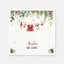 Weihnachts-Weihnachtsmädchen-Kleidung Kinderdusche Serviette