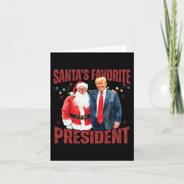 Weihnachts-Weihnachtsmann des Weihnachtsmanns Trum Karte (Vorderseite)