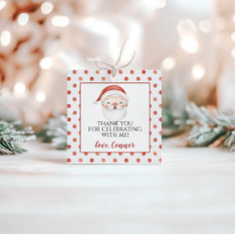 Weihnachts Weihnachtsmann Geburtstag Anzugstags Geschenkanhänger