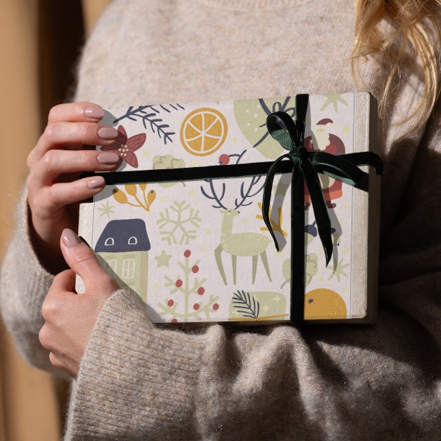 Weihnachts-Weihnachtsmann Geschenkpapier (Von Creator hochgeladen)