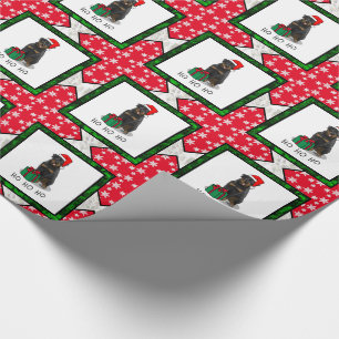 Weihnachts Weihnachtsmann Hat Rottweiler Dog Funny Geschenkpapier
