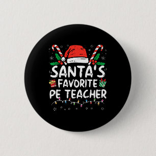 Weihnachts Weihnachtsmann-Lieblingslehrer Weihnach Button