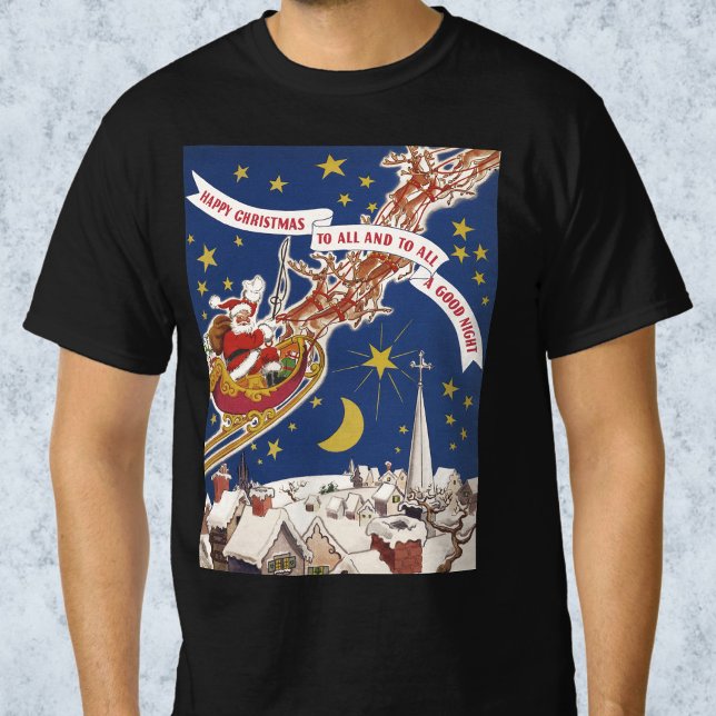 Weihnachts-Weihnachtsmann mit Rentier T-Shirt (Von Creator hochgeladen)