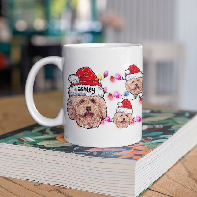 Weihnachts Weihnachtsmann Poodle Haustier Hunde Ra Kaffeetasse (Von Creator hochgeladen)