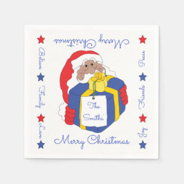 Weihnachts-Weihnachtsmann Serviette
