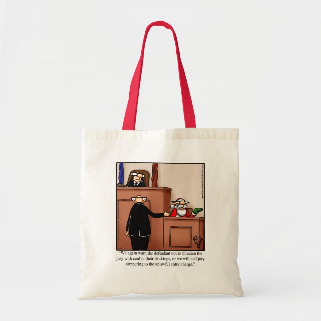 Weihnachts-Weihnachtsmann-Spaß-Tote-Beutel Tragetasche (Vorne)