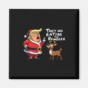 Weihnachts-Weihnachtsmann Trump Sie essen die Rück Magnet