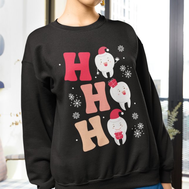 Weihnachts-Weihnachtsmann Zahnfische in Pink Sweatshirt (Von Creator hochgeladen)