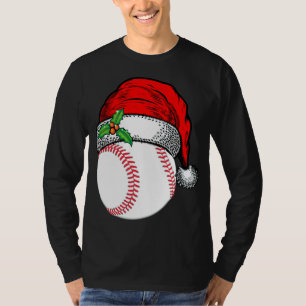 Weihnachts-Weihnachtsmannmütze Baseball Sport Funn T-Shirt