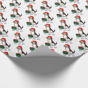 Weihnachts-Weihnachtsmannmütze Beagle (Tri-Farbe 3 Geschenkpapier