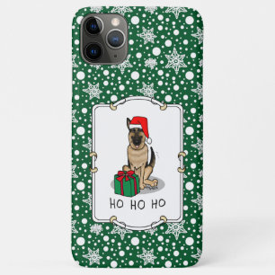 Weihnachts-Weihnachtsmannmütze German Shepherd Dog Case-Mate iPhone Hülle