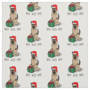 Weihnachts-Weihnachtsmannmütze German Shepherd Dog Stoff
