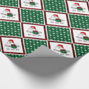 Weihnachts-Weihnachtsmannmütze Malteser Hund Niedl Geschenkpapier