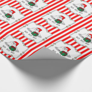 Weihnachts-Weihnachtsmannmütze Malteser Hund Niedl Geschenkpapier