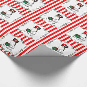 Weihnachts-Weihnachtsmannmütze Papillon (trifarbig Geschenkpapier