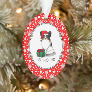Weihnachts-Weihnachtsmannmütze Papillon (trifarbig Ornament
