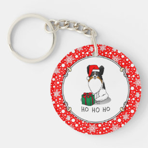 Weihnachts-Weihnachtsmannmütze Papillon (trifarbig Schlüsselanhänger