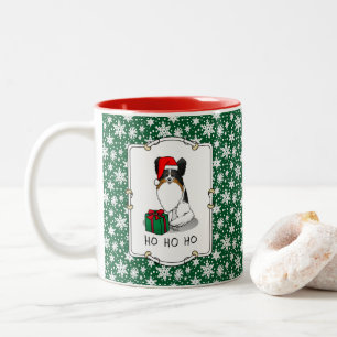 Weihnachts-Weihnachtsmannmütze Papillon (trifarbig Zweifarbige Tasse