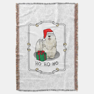 Weihnachts-Weihnachtsmannmütze Puli Dog (weiß) Nie Decke