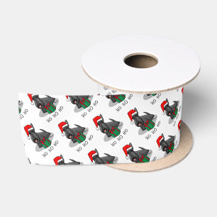 Weihnachts-Weihnachtsmannmütze Scottish Terrier (s Satinband