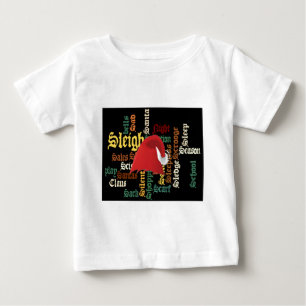 Weihnachts-Weihnachtsmannmütze Word Art T - Shirt